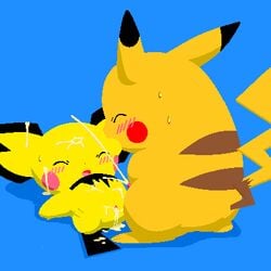 nintendo pichu pikachu pokemon shiny_pikachu shiny_pokemon topaz_(artist)