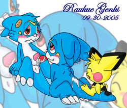 2005 crossover digimon gay nintendo pichu pokemon raukue veemon