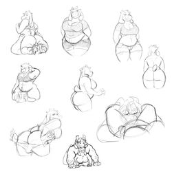 all_fours asgore_dreemurr cunnilingus doggy_style facesitting female from_behind_position it_tar male oral sex slightly_chubby straight toriel undertale vaginal_penetration video_games