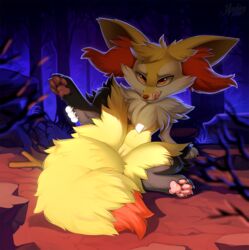 braixen from nintendo by hioshiru