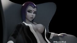 raven (dc) from teen titans by 3drendernoob