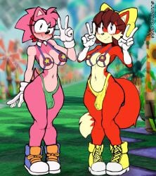 amy rose from archie comics by justtaylor