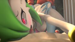 1boy 1boy1girl 1girls 3d :d :p anthro anthro_male anthro_only areolae ass_up blush bob_cut bracelet breasts carol doggy_style face_down_ass_up female female_anthro female_focus female_pokemon fucked_silly furry furry_female furry_male furry_only gardevoir green_hair hands_on_waist hanging_breasts looking_pleasured male male_pokemon meddlade medium_breasts naked naked_female nipples nude nude_female on_bed open_mouth open_smile pink_eyes pleasure_face pokemon pokemon_(species) riolu rolling_eyes rudo_(xgonngivit) sfm short_hair smile tongue tongue_out waist_grab whistle
