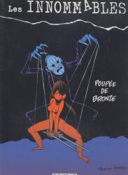 2girls alix_yin_fu asian asian_female bald bald_male black_background black_hair breasts chinese chinese_female claws clothed comic comic_cover controller controlling cover dargaud didier_conrad female female_focus french_text historical human_puppet katana katanas korean korean_female les_innommables light-skinned_female light-skinned_male light_skin long_fingernails long_fingers long_hair male mask masked_male mind_control naked naked_female nipples nude nude_female pale-skinned_female pale_skin puppet puppet_strings puppeteer pussy rocks solo_female solo_focus straight_hair swords the_unnamebles yann