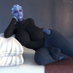 asari from bioware by vonsvaigen