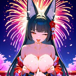 hoshimi miyabi from new year by (titancore)