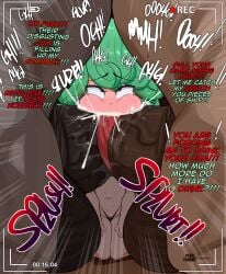 absurd_res animal_genitalia animal_penis artist_name big_penis bodily_fluids camera_view cheek_bulge cum cum_in_mouth cum_in_stomach cum_in_throat cum_inside deep_throat deepthroat double_barrel_blowjob english_text equid equine equine_genitalia equine_penis excessive_cum eyelashes fake_face fellatio female feral genital_fluids genitals green_eyes green_hair hair hi_res horse huge_cock human light_body light_skin male mammal mouth_full_of_cum mouthful one-punch_man one_(manga) oral oral_penetration penetration penile penis puffed_cheeks questionable_consent recording ridiculous_fit sex short_hair smaller_female speech_bubble tatsumaki text watermark zoophilia