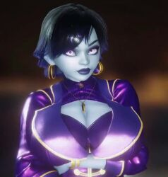 3d 3d_(artwork) 3d_animation ai_assisted ai_generated awoken big_breasts breasts cum cum_on_breasts cum_on_face cumshot cumshot_in_chest cumshot_on_face earrings excessive_cum facial female goth goth_girl hoop_earrings lipstick sonicfreak sonicfreakai sonikku_(sonicfreak) tagme video