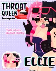 1female 1girls 3d all_the_way_to_the_base arm_up armwear bandaid_on_face black_eyeshadow blush blush_lines blushing_at_viewer breasts choker choker_snapping cleavage disembodied_penis ear_piercing ellie_walls_(odysseyellie) english_text eyeshadow eyewear_on_head facial_tattoo female female_focus freckles freckles_on_breasts freckles_on_chest freckles_on_face freckles_on_shoulders glasses_on_head green_eyes hair_ornament hairpin hand_behind_back heart heart_tattoo legwear leotard light-skinned_female light_skin looking_at_viewer magazine_cover makeup male mine-imator minecraft multicolored_hair neckwear odysseyellie open_mouth oral_sex penis penis_in_mouth pierced_tongue piercing piercings presenting revealing_clothes runny_makeup sexy_clothing standing tattoo tattoo_on_face tattoos text tinted_eyewear tinted_glasses tongue tongue_out tongue_piercing two-tone_hair