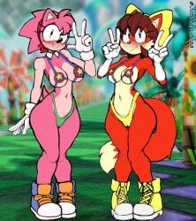 amy rose from archie comics by justtaylor