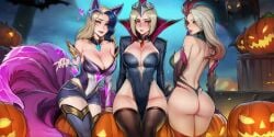 ahri from halloween by aisei