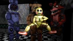 2017 3d animatronic anthro avian bear bird bonnie_(fnaf) bow_tie breast_grab breasts canine chicken erection female five_nights_at_freddy's five_nights_at_freddy's_2 fox foxy_(fnaf) freddy_(fnaf) furry group hand_on_breast hand_on_penis highres lagomorph machine male mammal masturbation nipples non-mammal_breasts nude open_mouth penetration penis pussy rabbit robot sex smile source_filmmaker straight toy_chica_(fnaf) vaginal_penetration withered_bonnie withered_foxy withered_freddy xboxking37