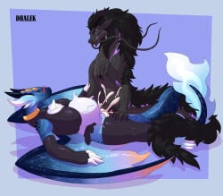 absurd_res anthro arm_warmers armwear asian_mythology bodily_fluids bottomwear breasts capcom claws clothed clothing cum cum_in_vagina cum_inflation cum_inside cum_on_self dhalek digital_media_(artwork) dragon duo east_asian_mythology eastern_dragon ejaculation elder_dragon erection eyewear female female_penetrated feral fur furred_scalie genital_fluids genitals glasses glowing glowing_markings hair hi_res horn inflation leg_warmers legwear male male/female male_penetrating male_penetrating_female mammal markings miniskirt monster_hunter mythological_creature mythological_scalie mythology penetration penis scalie sex simple_background skirt smile spikes spikes_(anatomy) spread_legs spreading tail thick_thighs tight_clothing vaginal vulva wearing_glasses whiskers wings xeno'jiiva zennith_(sunries_snow)