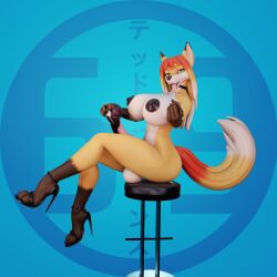 1:1 2024 3d 3d_(artwork) absurd_res animal_genitalia animal_penis anthro areola balls big_balls big_breasts big_penis biped bodily_fluids breasts butt canid canine clothing cum cum_from_penis digital_media_(artwork) equine_genitalia equine_penis erection flared_penis footwear footwear_only fox fur futanari genital_fluids genitals gesture green_eyes gynomorph hair herm_(lore) hi_res high_heels high_heels_only huge_penis intersex japanese_text long_hair mammal marti_dumont medial_ring mismatched_genitalia mostly_nude multicolored_body multicolored_fur naked_footwear naked_heels nipples nude orange_body orange_fur paws penis shoes solo suggestive suggestive_gesture tail ted_jones_(artist) text tongue tongue_out vein veiny_penis