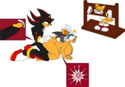 anthro arcadethehedgehog areola bat being_watched big_areola big_ass big_breasts big_penis breasts crying cuckold cum cum_in_pussy cum_in_uterus cum_inside doggy_style female fox from_behind from_behind_position furry hedgehog impregnation large_breasts looking_pleasured male miles_tails_prower nipples ovum penis pussy rouge_the_bat sega sex shadow_the_hedgehog sonic_(series) sonic_the_hedgehog_(series) straight tongue tongue_out vaginal_penetration veiny_penis x-ray