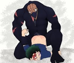 anal anal_sex anthro avian blood duo forced from_behind gay human human_on_anthro interspecies izuku_midoriya male male_only mammal monster monster_on_male my_hero_academia nomu penetration penis rape scruffyboy1 usj_nomu yaoi