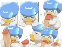 2026 4:3 ambiguous_focus ambiguous_gender avian_feet beageiso beak biped bipedal_feral blue_body blue_eyes blue_feathers blush bodily_fluids cel_shading cum cum_in_mouth cum_inside cumshot cumshot_in_mouth digital_drawing_(artwork) digital_media_(artwork) disembodied_penis duo ejaculation eyelashes eyes_closed feathers fellatio fellatio_from_feral feral feral_focus front_view generation_9_pokemon genital_fluids genitals glans heart_symbol hearts_around_head hi_res human humanoid_genitalia humanoid_penis interspecies japanese_text larger_human larger_male leaking_precum licking licking_lips licking_tip looking_at_another looking_at_partner male mammal narrowed_eyes nintendo onomatopoeia oral oral_penetration penetration penile penile_penetration penis penis_in_mouth pokemon pokemon_(species) precum quaxly saliva saliva_on_penis sequence sex shaded side_view size_difference smaller_ambiguous smaller_feral solo_focus sound_effects text three-quarter_view tongue tongue_out white_body white_feathers