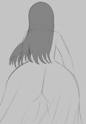 1girls animated ass ass_focus big_ass black_hair dress female female_focus female_only from_behind huge_ass long_hair lughost no_panties shaking_ass solo solo_female solo_focus tagme the_ring thick thick_ass thick_thighs video wiggling_ass wip yamamura_sadako