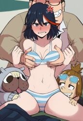 age_difference ai ai_generated angry angry_face big_ass big_breasts blackmail boobs boobs_out breasts_out camera canonical_scene creampie dilf dog drooling embarrassed embarrassed_female father_and_son feral feral_on_female group guts_(kill_la_kill) imminent_blackmail imminent_rape imminent_sex kill_la_kill looking_at_camera looking_at_viewer mankanshoku_barazou mankanshoku_mataro matoi_ryuuko molestation older_female older_female_and_younger_male older_male older_male_and_younger_female recording recording_on_phone recording_video restrained shimapan size_difference striped_bra striped_clothing striped_panties surrounded surrounded_by_men taking_picture tomboy underwear younger_female younger_male