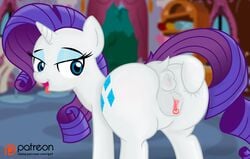 1girls 2016 animal_genitalia anus ass ass_focus big_ass big_butt bimbo blue_eyes blush bubble_ass bubble_butt butt_focus clitoris cutie_mark dat_ass equine female friendship_is_magic fur godoffury hair horn horse long_hair looking_back mammal my_little_pony nude open_mouth pony presenting presenting_hindquarters purple_hair pussy rarity_(mlp) smile solo spreading straight_hair tongue tongue_out unicorn white_fur