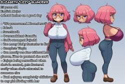ai_generated big_breasts bratty breasts cardigan character_sheet huge_breasts large_breasts lizzy_blunders massive_breasts model_sheet nude pink_hair purple_eyes reference_image reference_sheet self_upload shortstack yasuhikonsfw