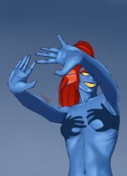 deltarune female hands_casting_shadow reference_image tagme treachery undertale undertale_(series) undyne