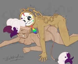 brusha_(dandy's_world) dandy's_world dandys_world dyle_(dandy's_world) pinning_down sketchydino vaginal_penetration