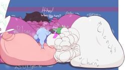 absurd_res anthro balls big_balls big_butt big_penis breasts butt deltarune female genitals group growth hi_res huge_balls huge_butt huge_penis hyper hyper_balls hyper_butt hyper_genitalia hyper_penis kris_(deltarune) kris_dreemurr lewdy_ludi male male/female male/male muscle_growth musclegut muscular penis ralsei susie_(deltarune) trio undertale_(series)