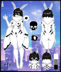 2026 anthro areola arthropod biped breasts butt claws digital_drawing_(artwork) digital_media_(artwork) feet female fingers front_view genitals hair hi_res insect lepidopteran looking_at_viewer moth nipples nude nude_anthro nude_female rear_view solo standing thericegoat toes vulva wings
