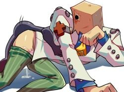 1cuntboy 2boys ambiguous_penetration anon ass bag_over_head big_sub bigger_sub busty_boy busty_male compression_artifacts cuntboy cuntboy_penetrated faust_(guilty_gear) flanco functionally_nude guilty_gear guilty_gear_xrd hidden_face humping_ass large_chest male/cuntboy male/male male_only male_penetrated male_with_breasts muscular_bottom muscular_cuntboy muscular_thighs panchyandmaggi paper_bag pussy_juice pussy_juice_drip small_dom_big_sub sweat top_heavy