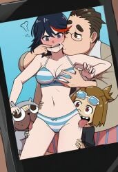 age_difference ai ai_generated angry angry_face big_ass big_breasts blackmail boobs boobs_out breasts_out camera canonical_scene creampie dilf dog drooling embarrassed embarrassed_female father_and_son feral feral_on_female finger_in_mouth group guts_(kill_la_kill) imminent_blackmail imminent_rape imminent_sex kill_la_kill looking_at_camera looking_at_viewer mankanshoku_barazou mankanshoku_mataro matoi_ryuuko molestation older_female older_female_and_younger_male older_male older_male_and_younger_female recording recording_on_phone recording_video restrained shimapan size_difference striped_bra striped_clothing striped_panties surrounded surrounded_by_men taking_picture tomboy underwear younger_female younger_male