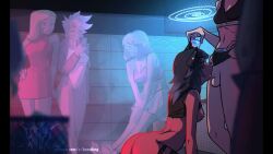1futa 2d 2d_animation 4girls animated burstafterdark fellatio female futa_on_female futa_with_female futanari irrumatio music nightclub standing tagme video