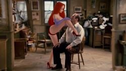 ai_generated animated ass cowgirl_position huge_breasts jessica_rabbit shorter_than_30_seconds sound tagme thighs undressing video who_framed_roger_rabbit