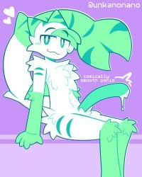 1male 2d 2d_(artwork) 2d_artwork big_cock big_dick big_penis cock comically_smooth_penis dick ear freaky furry green green_fur green_hair hair_tuft heart heart_symbol male male_only penis precum precum_drip precum_dripping shark shark_boy shark_ears shark_tail smug tagme tiger_shark unkanoano unkanonano white_body white_fur white_hair white_hair_tuft