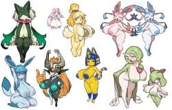 10girls animal_crossing ankha big_breasts bikini bikini_bottom bikini_top blue_nipples blush breasts breasts_bigger_than_head breasts_out cat_ears cat_tail catgirl child_bearing_hips clothing completely_nude completely_nude_female crossover dog_ears dog_girl dog_tail ebora eeveelution egyptian egyptian_headdress female female_focus female_only fur furry furry_only gardevoir gigantic_breasts glaceon green_nipples hair_ribbon harem helmet high_resolution honkai:_star_rail huge_breasts imp_midna isabelle_(animal_crossing) kirlia large_filesize long_hair looking_at_viewer mem_(honkai:_star_rail) meowscarada midna nintendo nipples nude pink_nipples pokemon pokemon_(species) ready_for_sex shiny_pokemon short_hair shortstack smug sweat sweatdrop sylveon tagme take_your_pick the_legend_of_zelda thick_thighs thighhighs thighs twilight_princess very_high_resolution wide_hips