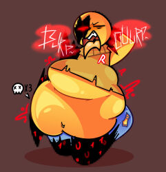 1boy after_vore ambiguous_prey ass bald big_ass big_butt burp burping butt digest digestion eyes_closed fat_ass fat_butt forsaken_(roblox) huge_ass huge_butt john_doe_(forsaken) john_doe_(roblox) male male_only male_pred mrshira1 post-vore ripped_clothing ripped_pants roblox robloxian solo text thick_ass thick_butt tongue tongue_out vore yellow_skin