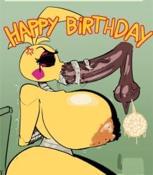 algob4v angry angry_expression angry_face areola areolae balls bathroom bathroom_sex bathroom_stall bav big_areola big_balls big_breasts big_penis black_penis breasts clanker dark_skinned_male dialogue eyeshadow five_nights_at_freddy's five_nights_at_freddy's_2 forced forced_oral human long_tongue massive_areolae massive_breasts massive_penis oral penis restrained restrained_arms restraints robot robot_girl robot_humanoid saliva saliva_on_penis stall straight tied_arms tied_hands tied_up tongue tongue_out tongue_out_blowjob tongue_wrap toy_chica_(fnaf) veiny_penis