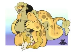 big_breasts breasts cunnilingus dragon facesitting female kobold larger_female licking magpiehyena male oral pussy sex sir_squiggles size_difference slightly_chubby smaller_male straight thick_thighs tongue tongue_out vaginal_penetration wide_hips