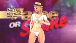 1girls 3d animated bikini blonde_hair blue_eyes breast_grab breasts choker cleavage eyeshadow female female_only folded_ponytail fugtrup glasses grand_theft_auto grand_theft_auto_v hat light_skin looking_at_viewer naughty_face no_sound ponytail pornography preppy purple_eyeshadow pussy red_lipstick rockstar_games shorter_than_10_seconds slim smile solo thong tied_hair tracey_de_santa underboob video