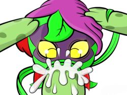 :>= cum cum_in_mouth cum_inside fellatio green_shadow_(pvz) nightcap nightcap_(pvz) nightcap_(pvz:h) oral oral_sex peashooter_(pvz) penis plants_vs_zombies pov sex