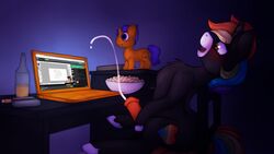 creek cum fan_character marsminer masturbation my_little_pony rainbow_heart