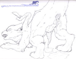 anus ass athus chibisuke cum cum_in_ass cum_inside dragon dragon_drive feral gaping gaping_anus male male_only penis sketch solo tapering_penis wings