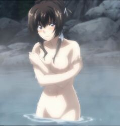 bathing female muv-luv_alternative_-_total_eclipse naked stitched takamura_yui