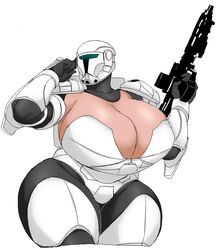 2d armor bbw big_breasts big_butt breasts cleavage clone_commando clone_trooper color curvaceous curvy fatfoxlower front_view gun helmet hips holding holding_gun holding_weapon huge_ass huge_breasts humanoid hyper hyper_ass hyper_breasts hyper_hips science_fiction simple_background soldier solo star_wars the_bad_batch thick thick_ass thick_thighs thighs voluptuous weapon white_background wide_hips