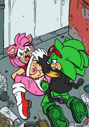 alley amy_rose areola big_breasts blue_eyes breasts clothing crying crying_with_eyes_open dress_lift duo erect_nipples erection female forced green_eyes group hedgehog male mammal nipples omegazuel open_mouth panties panties_aside penetration penis pussy rape red_dress scourge_the_hedgehog skirt skirt_lift sonic_(series) spread_legs tears vaginal_penetration white_panties