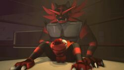 1boy 3d animated anthro bara barefoot claws erection feline fur furry ictonica incineroar male male_only mammal manly masturbation nintendo nude penis pokemon pokemon_sm sharp_claws sharp_teeth sitting solo source_filmmaker spread_legs spreading teeth testicles tiger toe_claws video_games