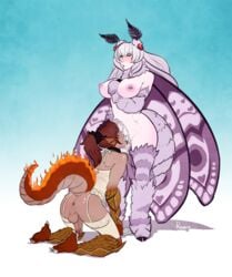mothman (monster girl encyclopedia) from monster girl encyclopedia by rayzoir