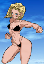 android 18 from dragon ball by elee0228