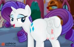 1girls 2016 animal_genitalia anus areola ass ass_focus big_ass big_butt bimbo blue_eyes blush breasts bubble_ass bubble_butt butt_focus clitoris crotchboobs cutie_mark dat_ass equine female friendship_is_magic fur godoffury hair horn horse long_hair looking_back mammal my_little_pony nipples nude open_mouth pony presenting purple_hair pussy rarity_(mlp) smile solo spreading tongue tongue_out unicorn white_fur