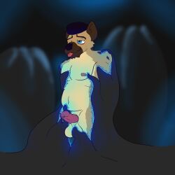 2025 abdominal_bulge ambiguous_gender anal animal_genitalia animal_penis balls bdsm belly belly_inflation black_hair blep blue_eyes bodily_fluids bondage bound brown_body brown_fur canine_genitalia canine_penis cum cum_inflation cum_inside dripping elio_bones encasement erection eyebrows fur genital_fluids genitals glowing glowing_tentacles hair hi_res hyena inflation kneeling knot knotted_penis looking_pleasured male male/ambiguous male_only mammal muscular nipples nude penis pompadour precum precum_drip questionable_consent seedbed spotted_hyena story story_in_description tan_body tan_fur tentacle_creature tentacles tongue tongue_out